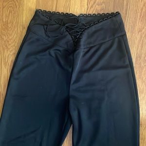 Black pants, zipper in back